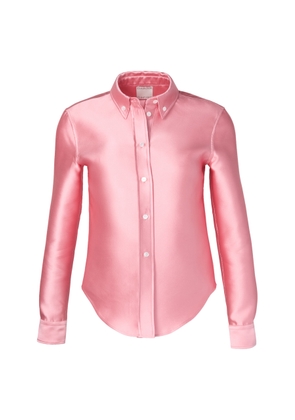 Calvin Klein Collection Sophie Shrunken Satin Shirt - Moda Operandi