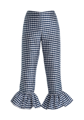 House of Aama Toni Silk Capri Pants - Moda Operandi