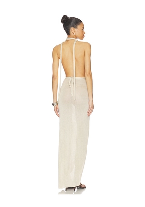 Flook The Label Nayara Dress in Neutral. Size S. Also in L, M, XS.