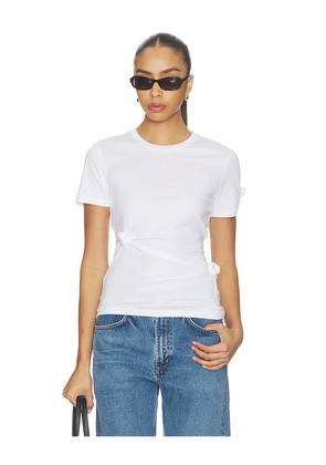 Helmut Lang Knot Baby T-shirt in White. Size XS. Also in S, M.