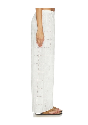 FAITHFULL Mora Pant in White. Size S. Also in XS, M, L, XL.