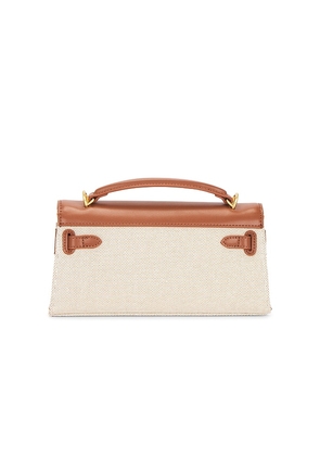 JW PEI Noor Top Handle Bag in Brown,Beige.