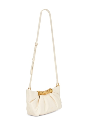 JW PEI Leia Pleated Clutch in White.