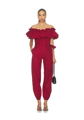 Franoise Sadie Jumpsuit in Red. Size 34. Also in 36, 38.