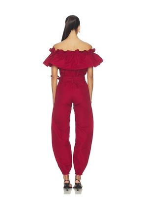 FranÃ§oise Sadie Jumpsuit in Red. Size 34. Also in 36, 38.
