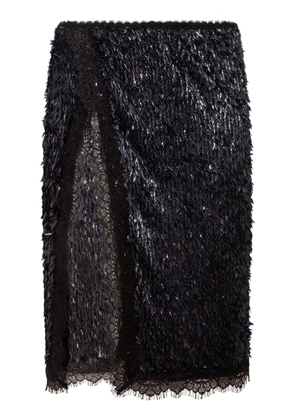 SIEDRÉS Bianca Sequined Lace Midi Skirt - Moda Operandi
