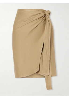 TOTEME - Hemp-blend Pareo - Neutrals - small,medium,large
