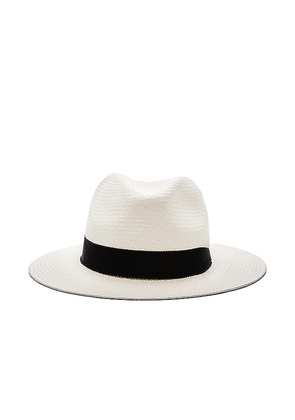 Rag & Bone Panama Hat in White. Size S/M. Also in M/L.