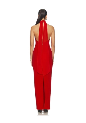 Nookie Martini Halter Gown in Red. Size XS. Also in L, M, S, XL.