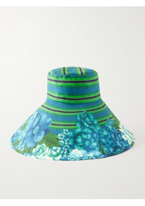 ALÉMAIS - Margo Printed Cotton-twill Sunhat - Multi - One size