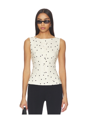 Tularosa Adalyn Vest Top in Ivory. Size XS. Also in XXS, S, M, L, XL.