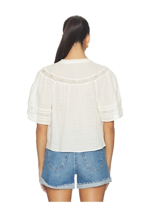 PAIGE Pasadena Blouse in Ivory. Size XS. Also in S, M, L, XL/1X.