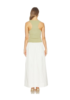 SOVERE Reve Dress in Green,Beige. Size S. Also in XS, M, L.