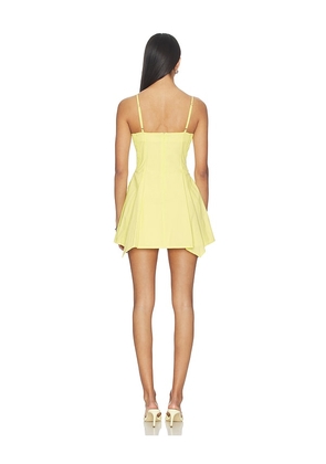 SOVERE Reani Mini Dress in Lemon. Size S. Also in M, L.
