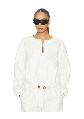Proenza Schouler White Label Madigan Jacket in White. Size XS. Also in S, M, L.