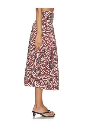 Proenza Schouler White Label Nessa Skirt in Rust. Size 0. Also in 2, 4, 6, 8, 10.