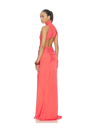 SILVIA TCHERASSI Frances Dress in Coral. Size XS. Also in L.