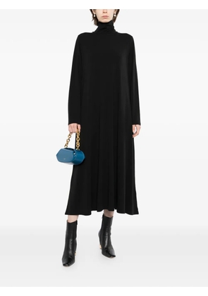 Eileen Fisher roll-neck long-sleeve midi dress - Black