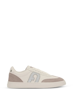 Furla Step glitter-embellishment sneakers - White
