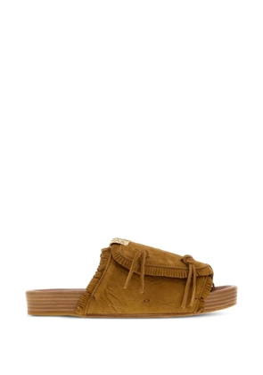 visvim Christo fringed sandals - Brown