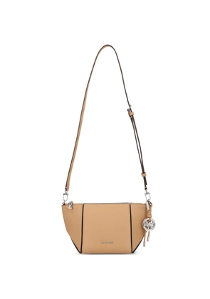 Michael Michael Kors Jordi logo-plaque leather cross body bag - Neutrals