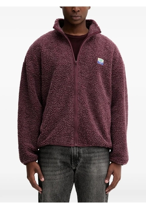 American Vintage Hoktown zip fleece jacket - Red