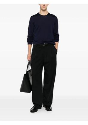 Roberto Collina fine-knit crew-neck sweater - Blue