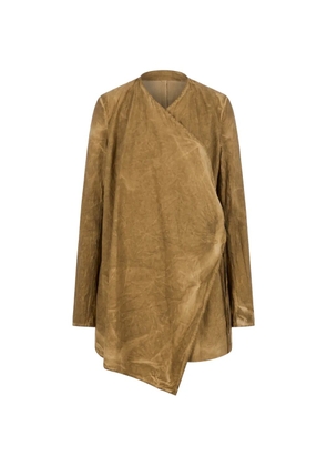 Uma Wang Kunto wrap jacket - Brown