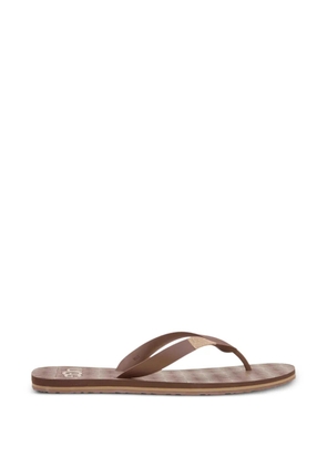 UGG Keppel geometric-pattern flip flops - Brown