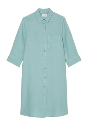 Marc O'Polo button-front mini dress - Blue