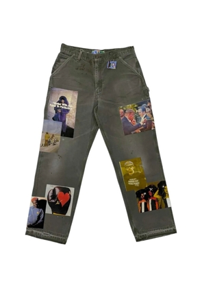 Better with Age patch-detail carpenter trousers - Green