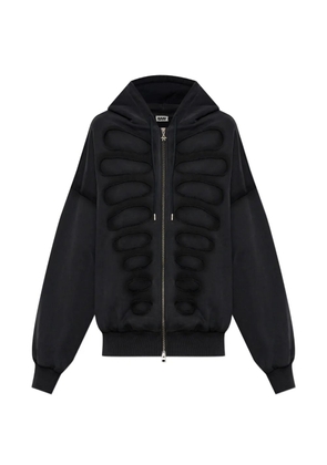 AVAVAV Tim panelled zip-up hoodie - Black