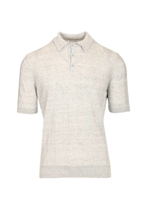 Al Duca D’Aosta 1902 ribbed-knit polo shirt - Grey