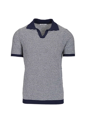 Al Duca D’Aosta 1902 striped short-sleeve polo shirt - Blue