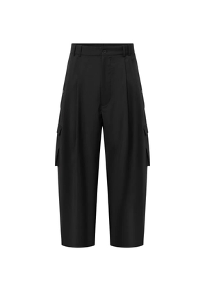 House Of The Very Islands Nathan wool cargo pants - Black