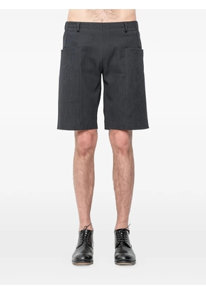 Ma+ elasticated-waist wide-leg shorts - Black