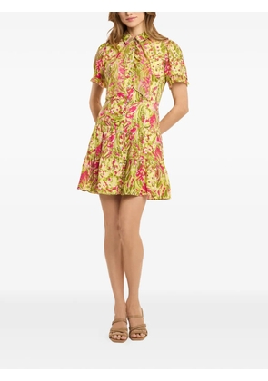 Cinq A Sept floral-print tiered dress - Pink