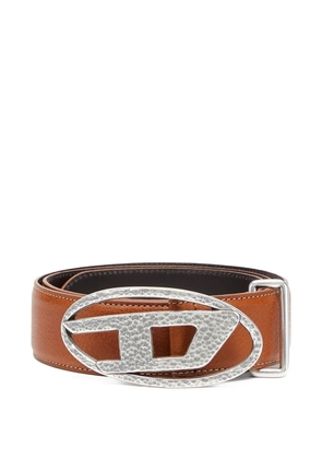 Diesel B-1DR logo-buckle belt - Neutrals