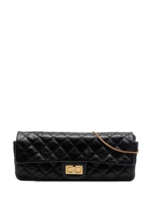 CHANEL Pre-Owned 2008-2009 Quilted Glazed Calfskin Reissue 2.55 East West Single Flap shoulder bag - Black