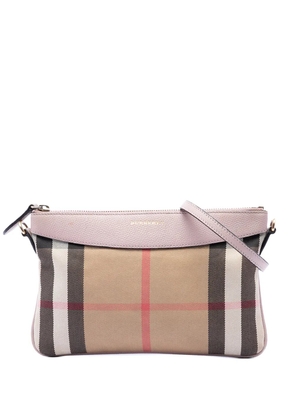 Burberry Pre-Owned 2000-2017 House Check Canvas Derby Peyton crossbody bag - Brown