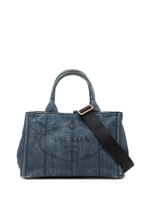 Prada Pre-Owned 2013-2026 Small Denim Canapa Logo satchel - Blue