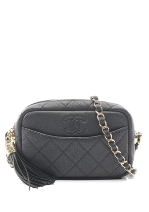 CHANEL Pre-Owned 2018-2019 Matelassé Caviar leather shoulder bag - Black