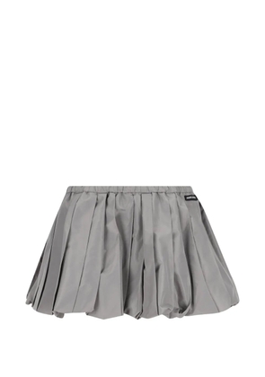 Miu Miu pleated puff mini skirt - Grey