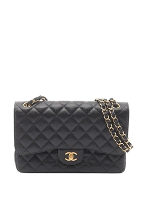 CHANEL Pre-Owned 2015-2016 30 Double Flap shoulder bag - Black