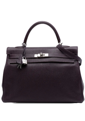 Hermès Pre-Owned 2011 Clemence Kelly II Retourne 35 satchel - Purple