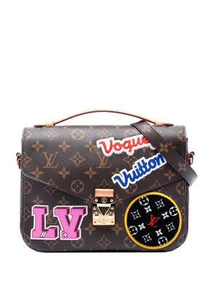 Louis Vuitton Pre-Owned 2018 Monogram Patches Pochette Metis satchel - Brown