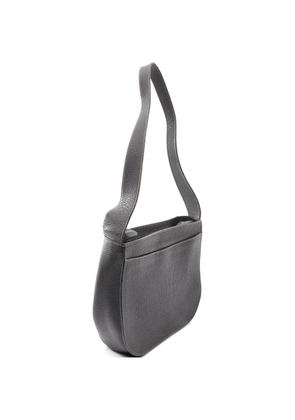 Loewe Pre-Owned 2010s logo-embossed shoulder bag - Black
