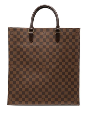 Louis Vuitton Pre-Owned 2008 Damier Ebene Sac Plat tote bag - Brown