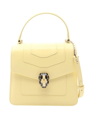 Bvlgari Pre-Owned 2010-2026 Small Leather Serpenti Forever Top Handle satchel - Yellow