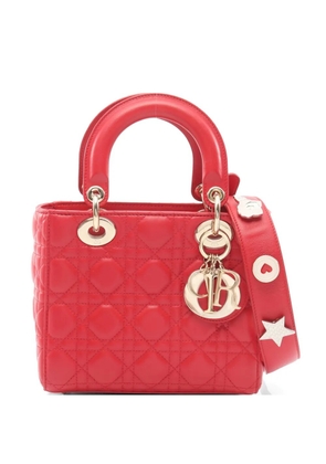 Christian Dior Pre-Owned 2010s Lady Dior My ABCDior Cannage shoulder bag - Red